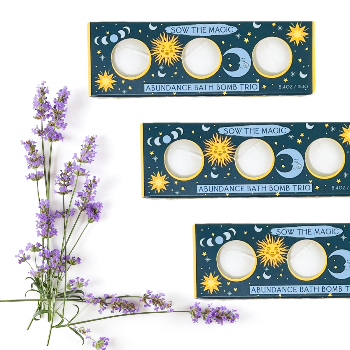Sow the Magic - Moon Abundance Bath Bomb Trio
