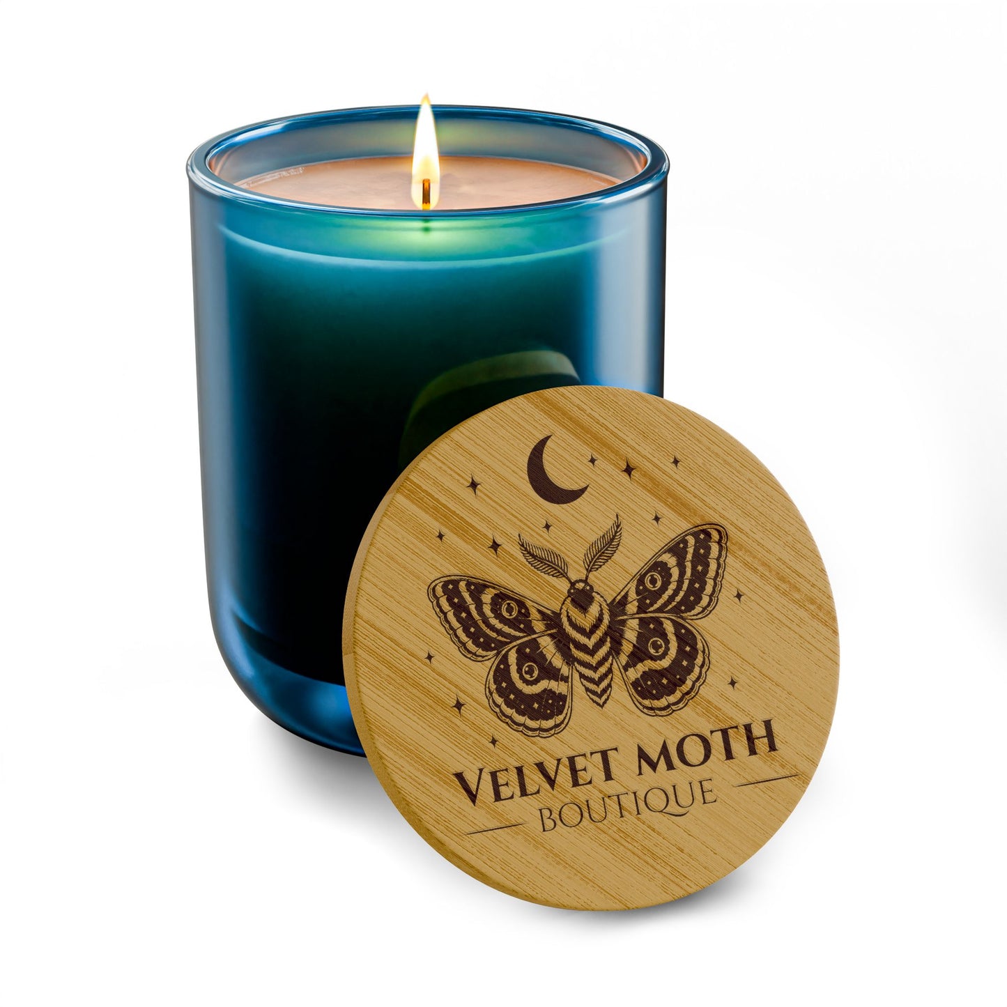 Moth Engraved Scented Soy Candle