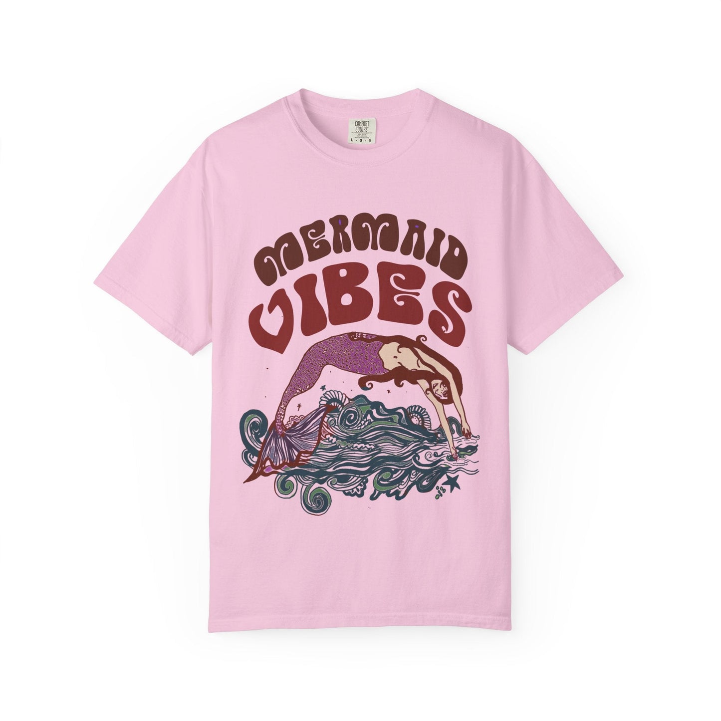 Mermaid Vibes Curvy Tee-5