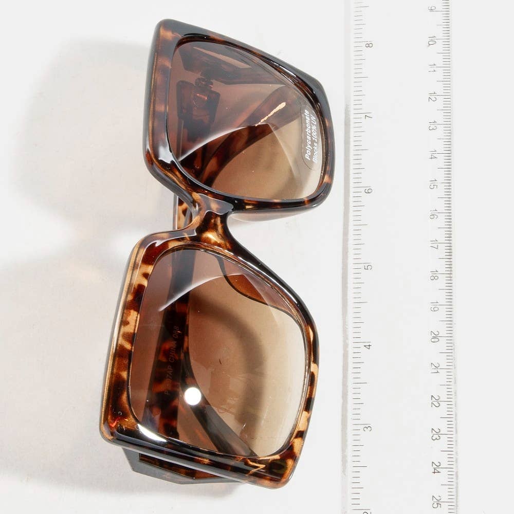 Fame - Thick Tortoise Frame Square Sunglasses *COMING SOON*