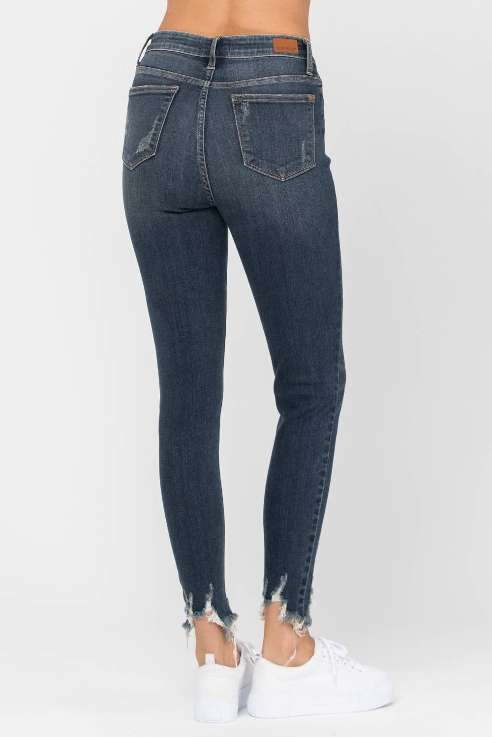 Judy Blue Jeans - Mid-Rise Skinny Destroyed Hem