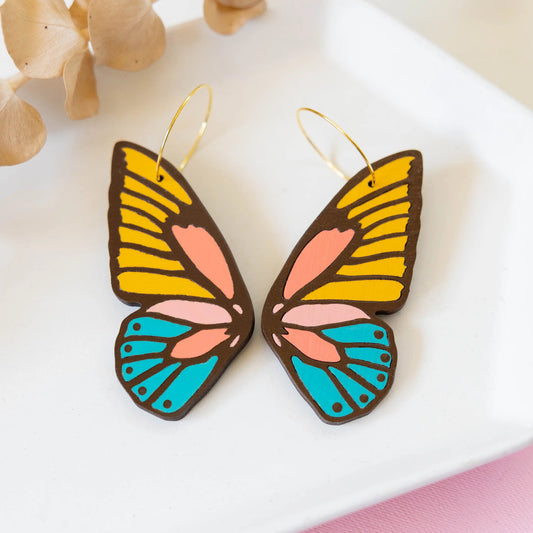 LE CHIC MIAMI - 70s Butterfly Hoops