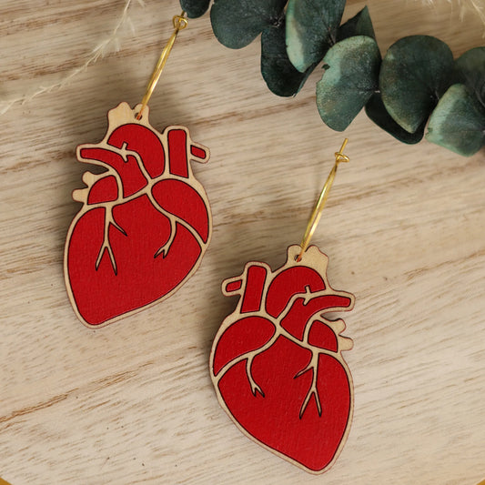 LE CHIC MIAMI - Anatomical Heart Hoops