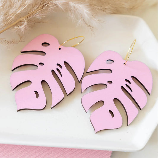 LE CHIC MIAMI - Monstera Statement Hoops