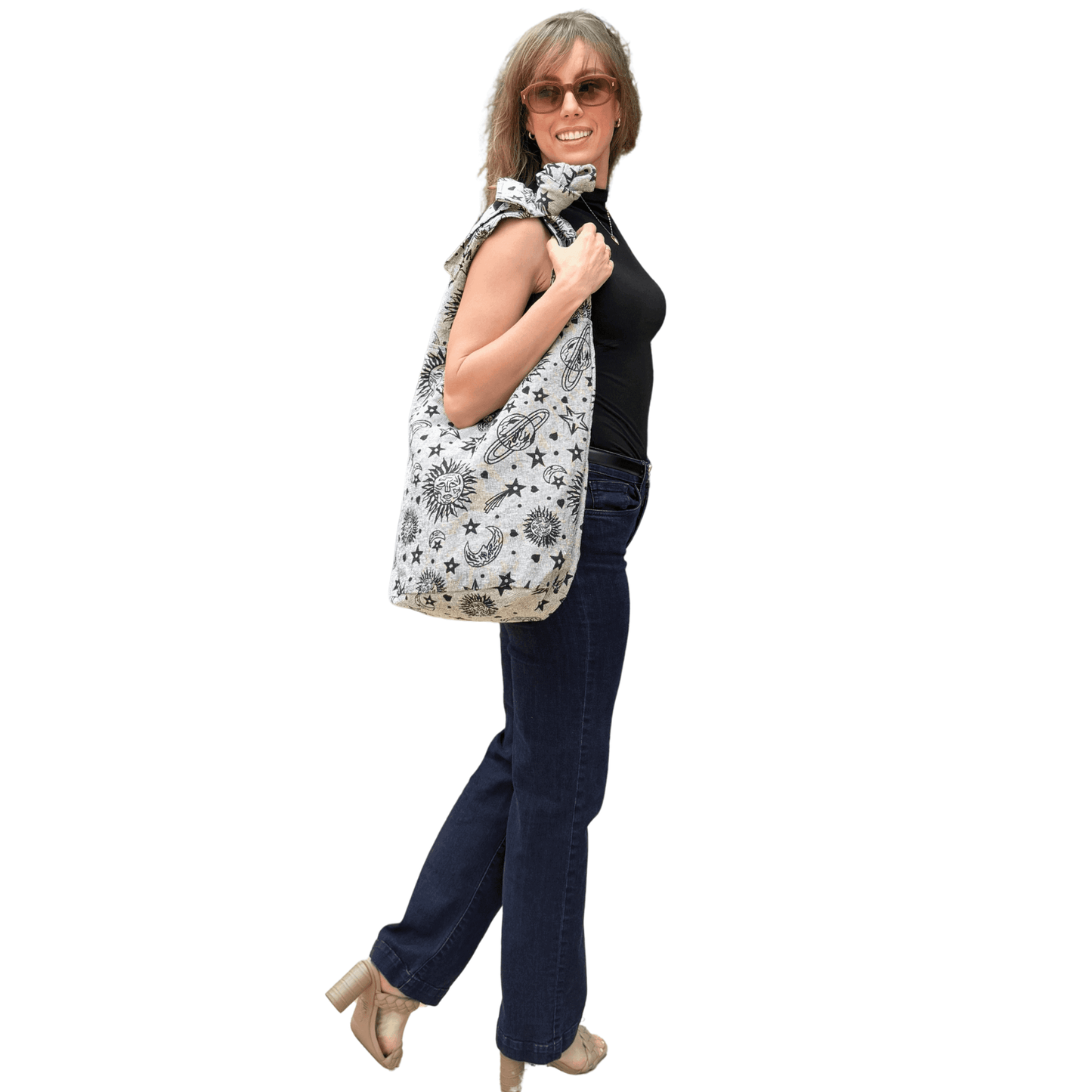 Kathmandu Collection Celestial Print Hobo Bag