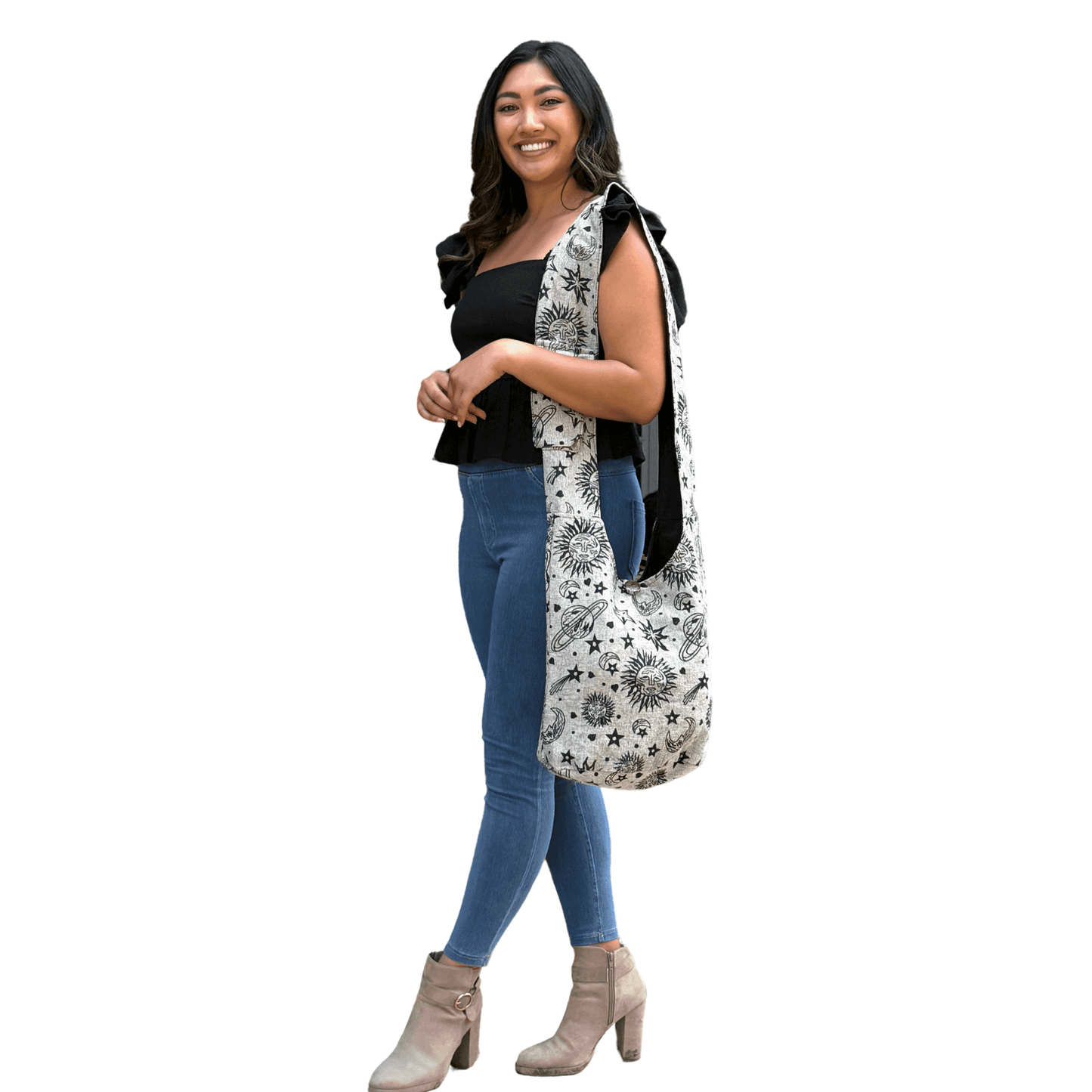 Kathmandu Collection Celestial Print Hobo Bag