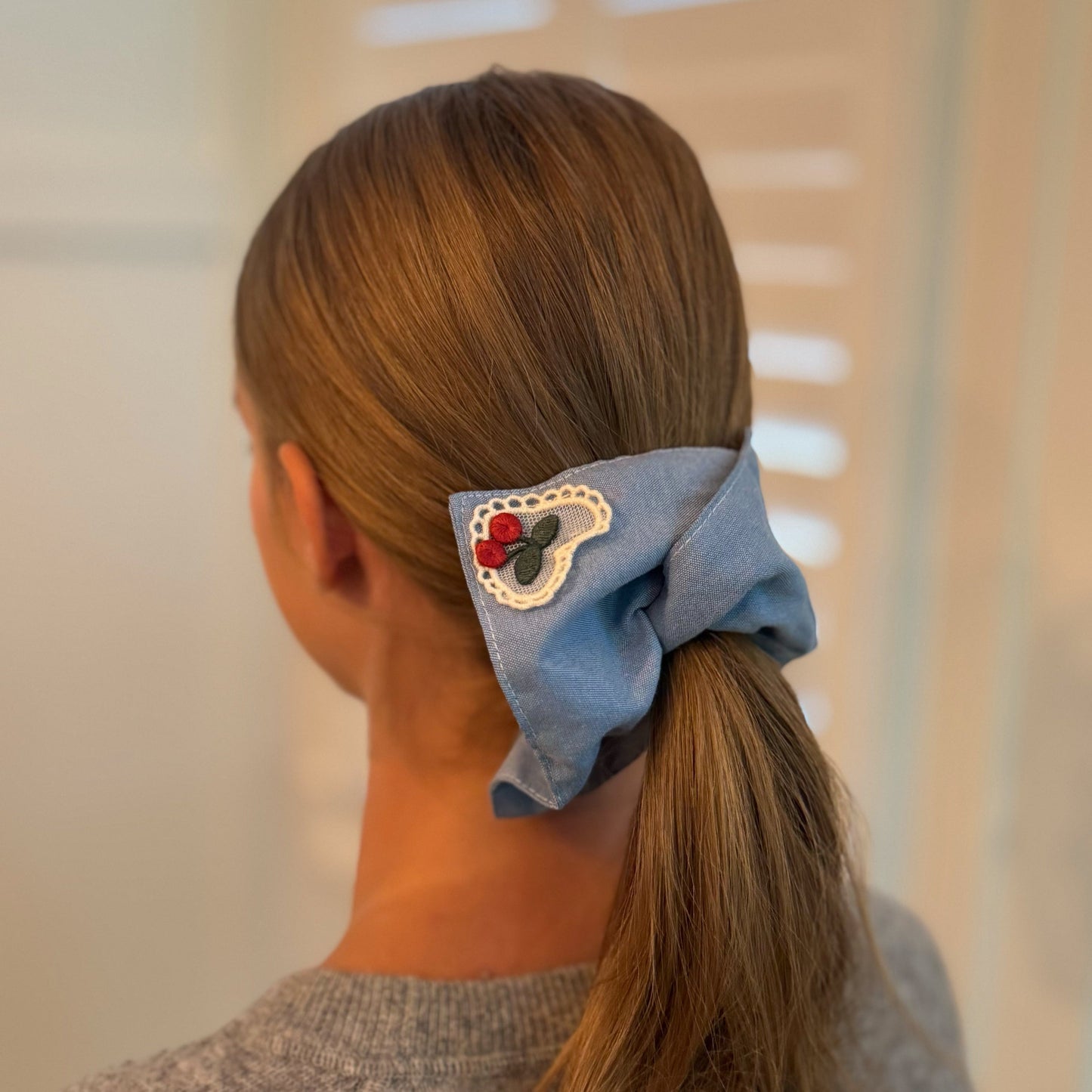 Love And Cherry Square Hair Scrunch Set Of 2-4