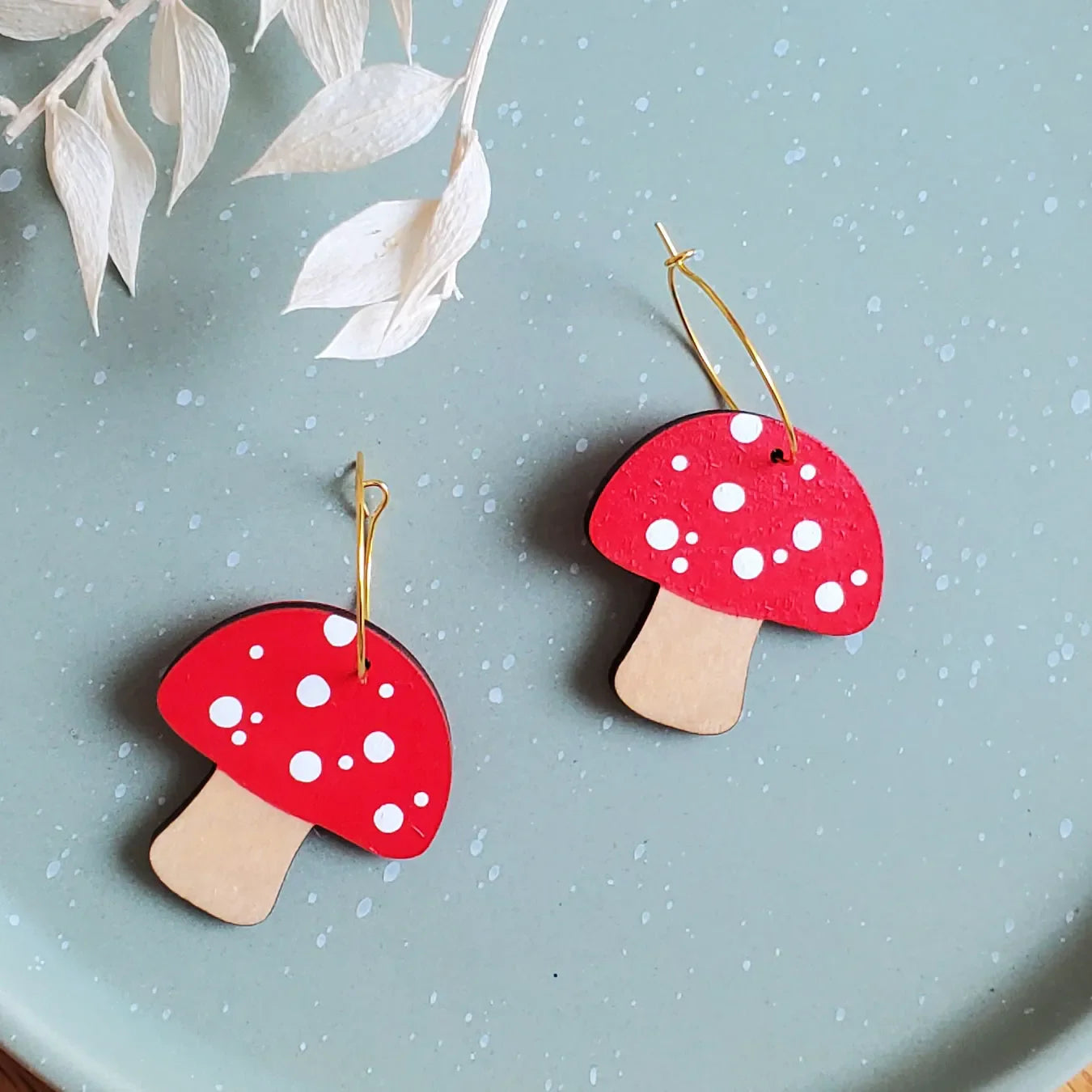 Red Mushroom Hoops