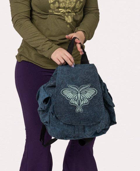 Soul Flower - Luna Moth Slouchy Backpack