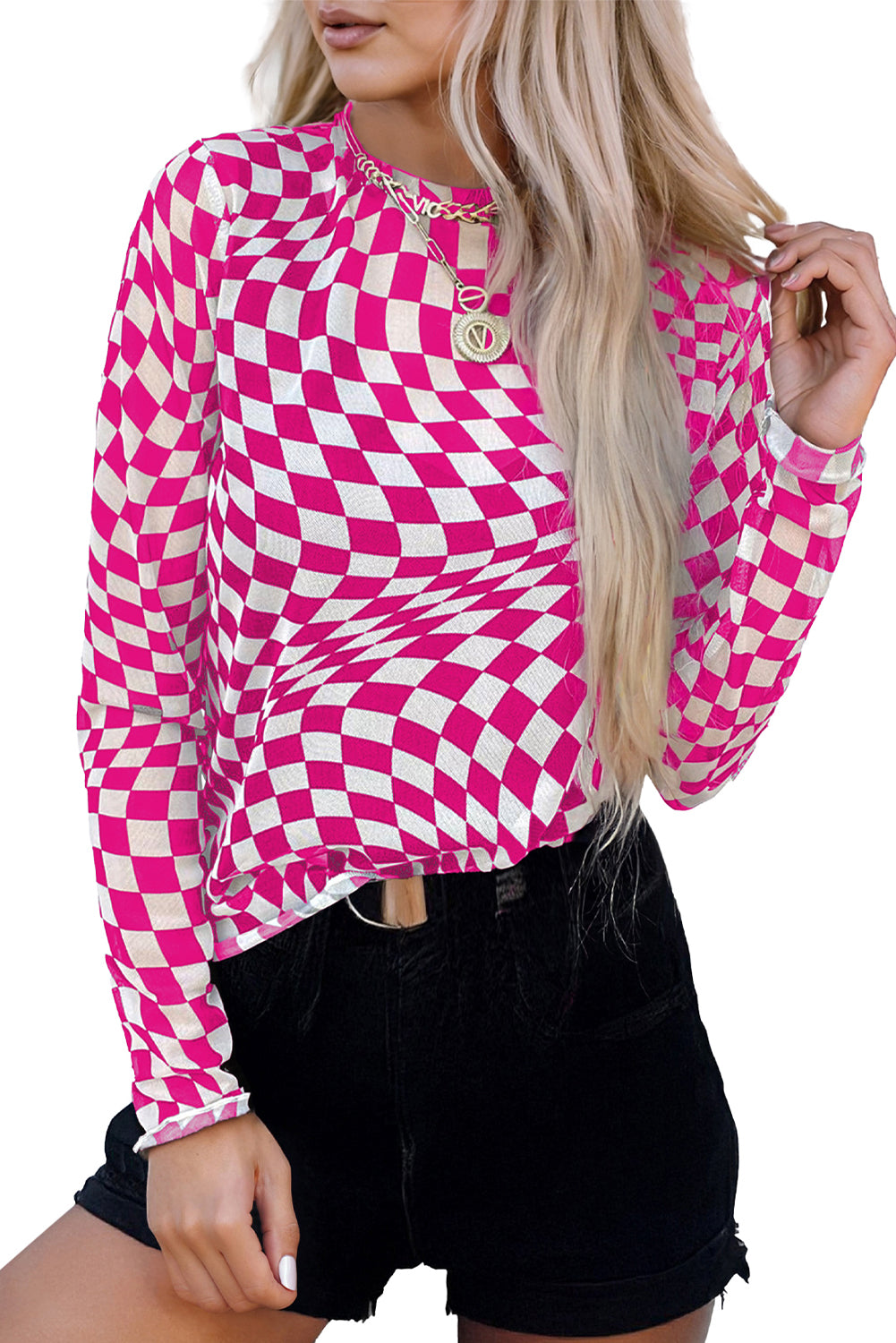 Mesh Mischief Long Sleeve Top