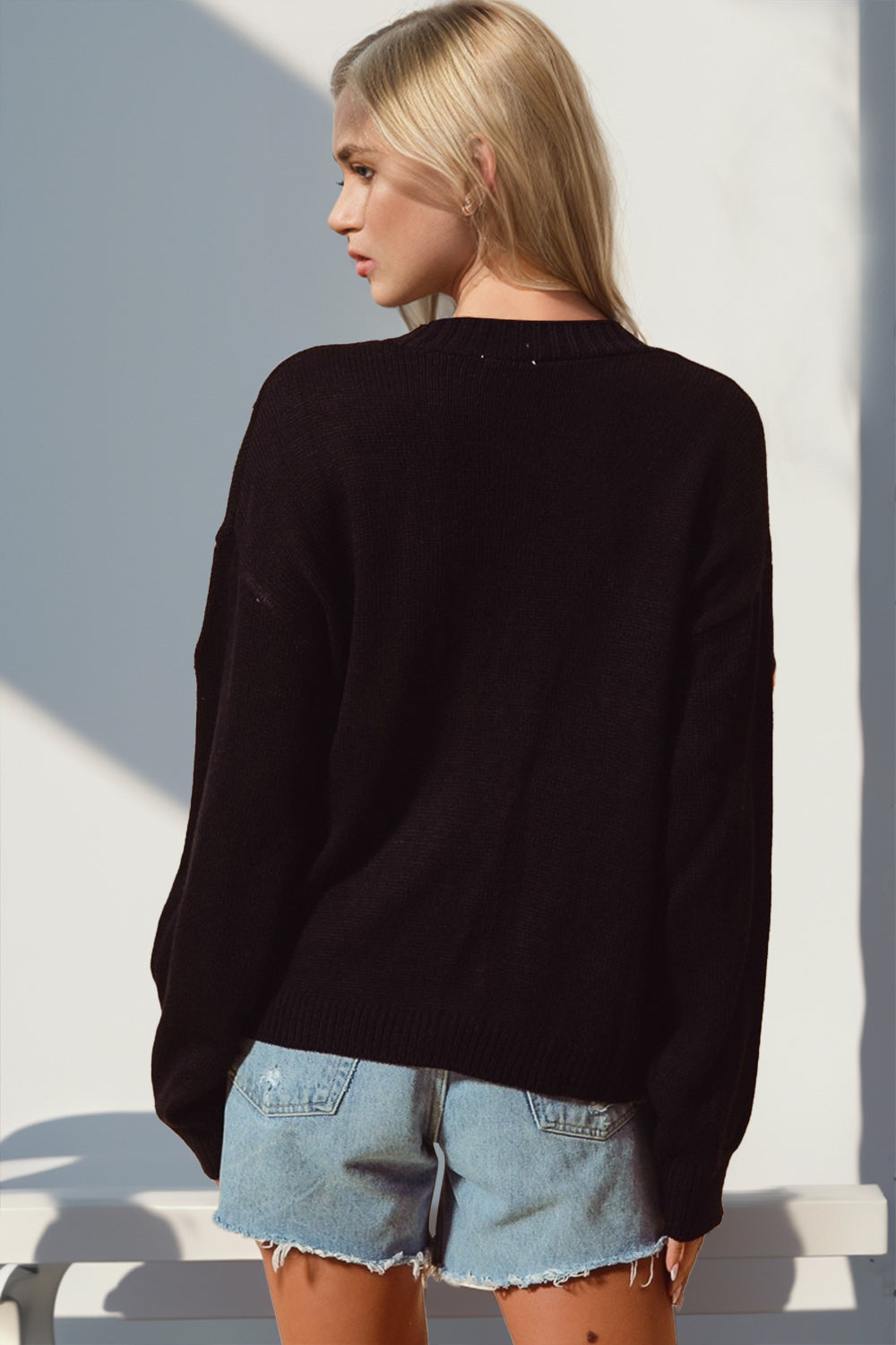 Double Take Pumpkin Button Up Long Sleeve Cardigan