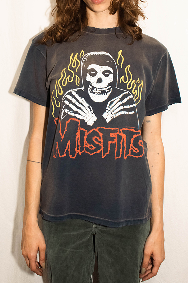 Misfits Flame Skull Tee-4