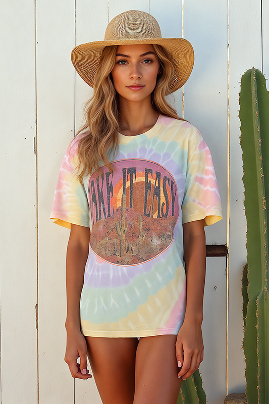 Take It Easy Tie-Dye Tee-0