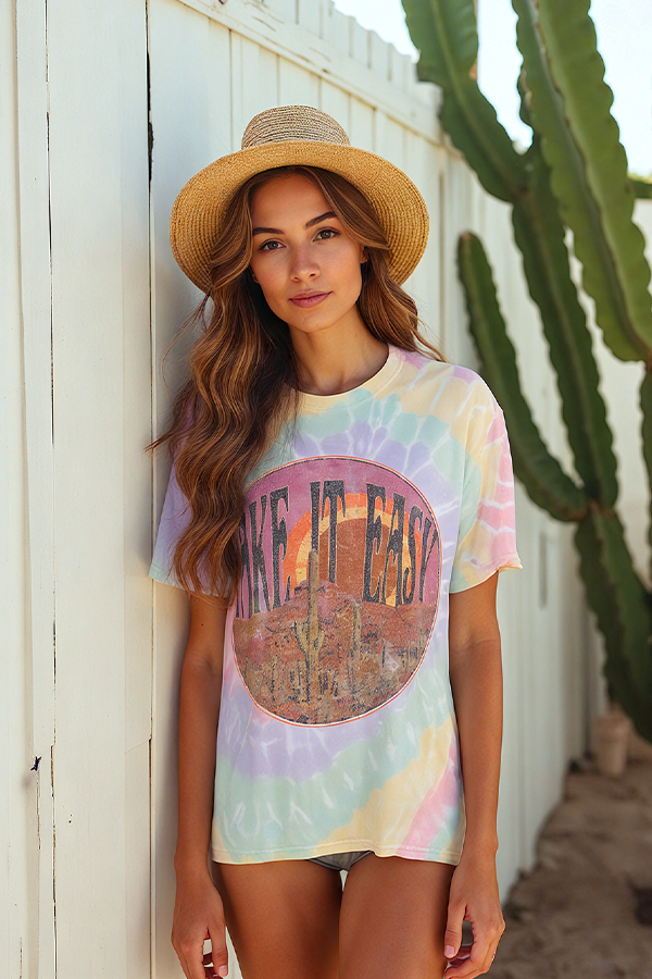 Take It Easy Tie-Dye Tee-1