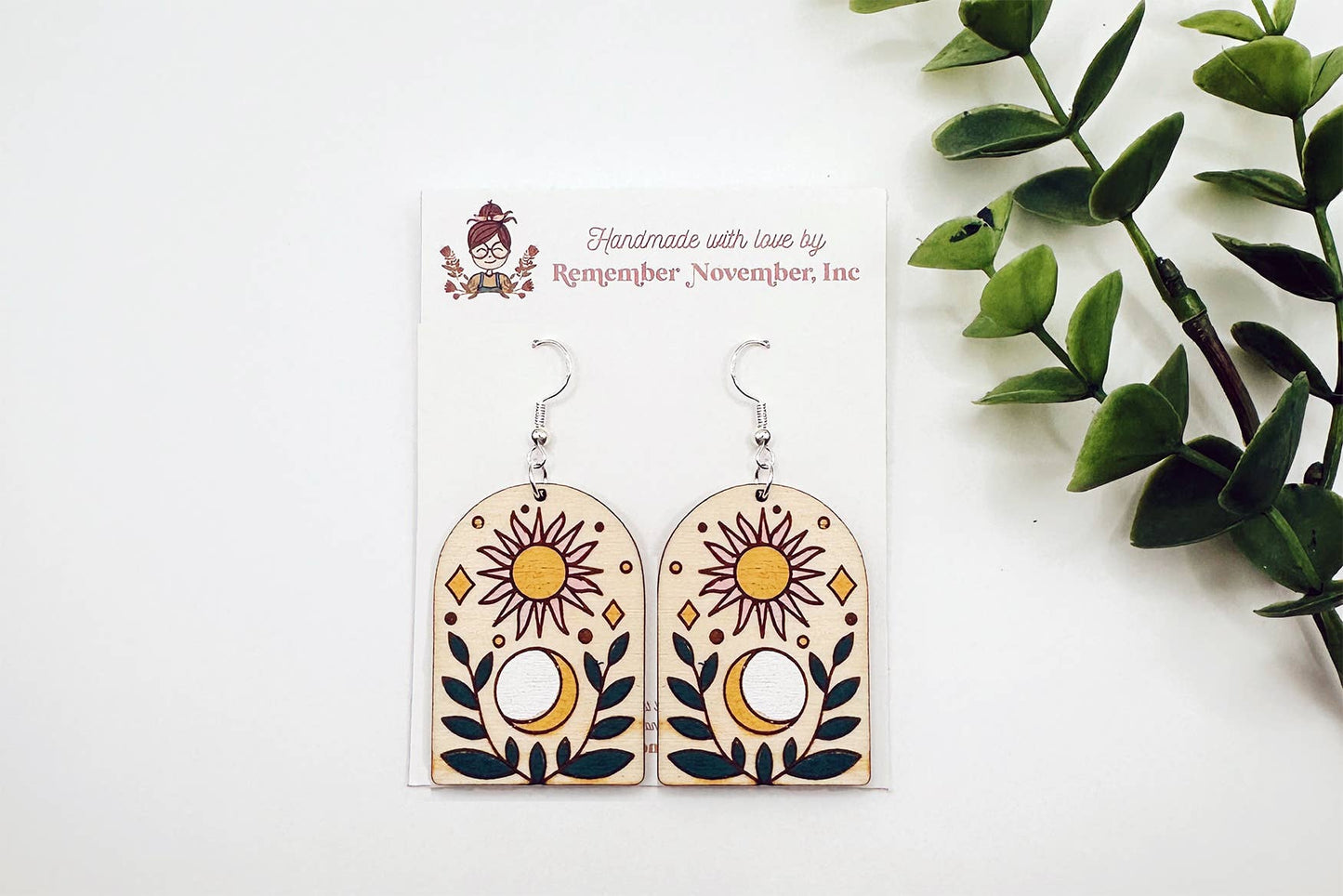 Remember November, Inc - Moon Crescent Earrings