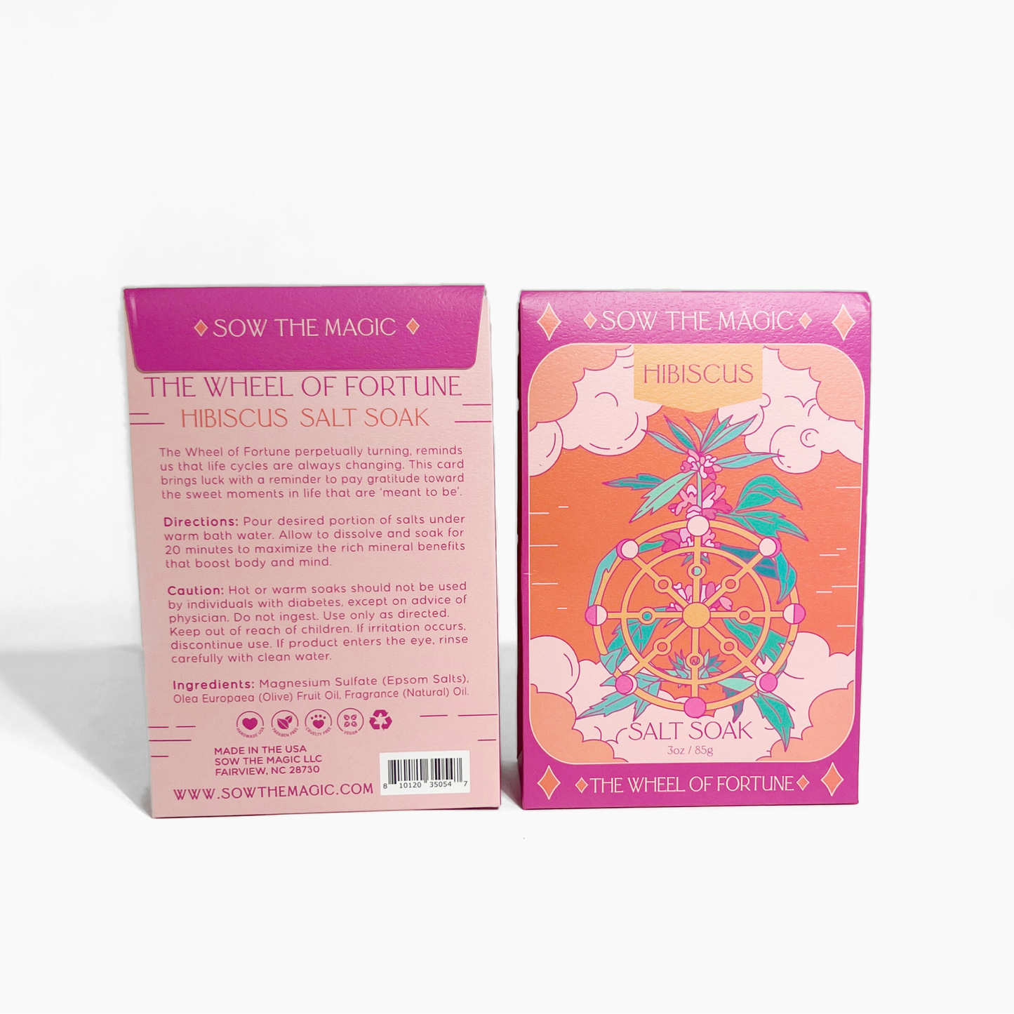 Sow the Magic - The Wheel of Fortune Salt Soak in Hibiscus