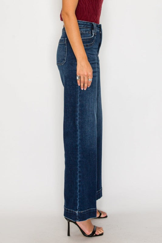 Artemis Vintage Tummy Control High Rise A-Wide Leg Fit Jeans