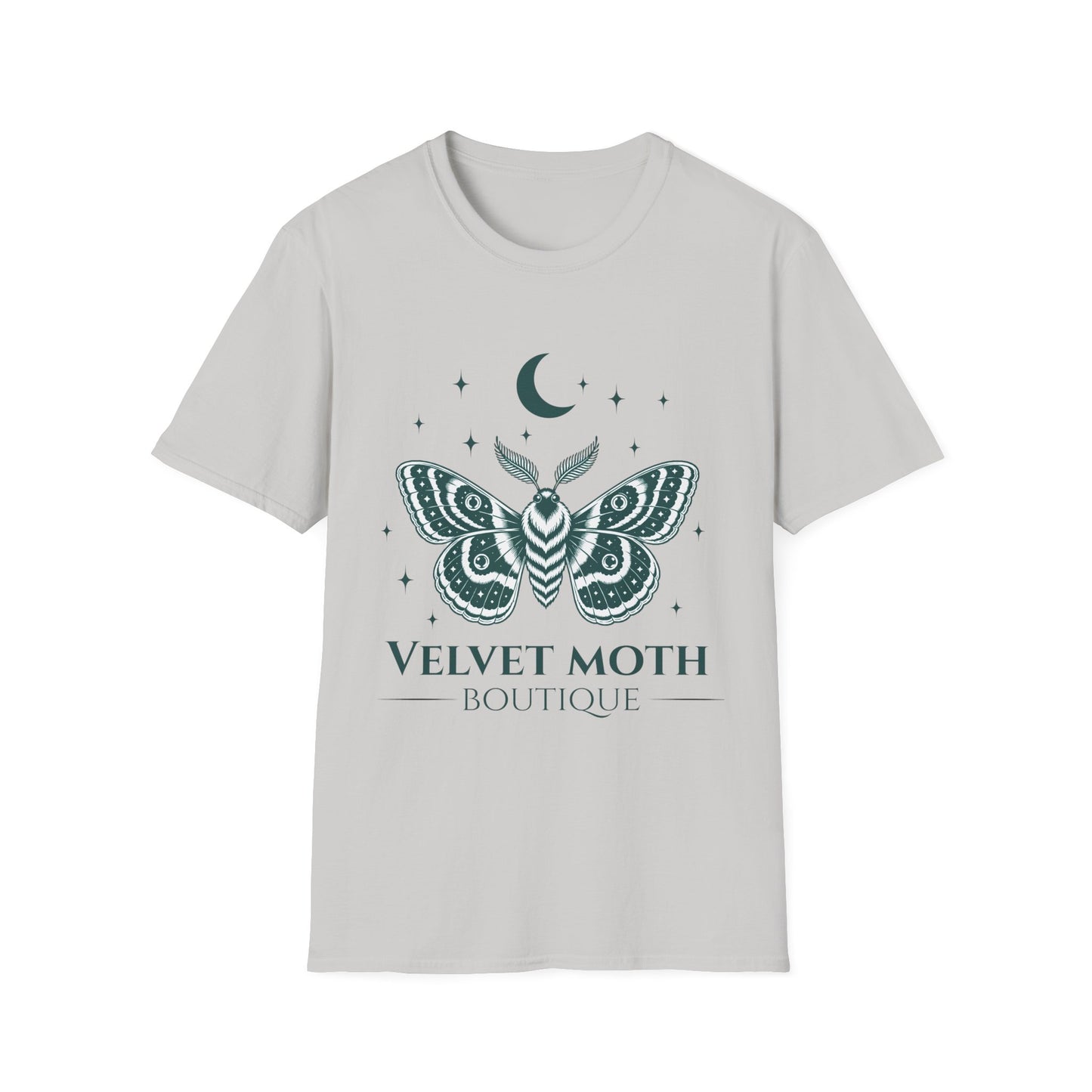 Velvet Moth Unisex Softstyle T-Shirt - Bohemian Aesthetic Apparel