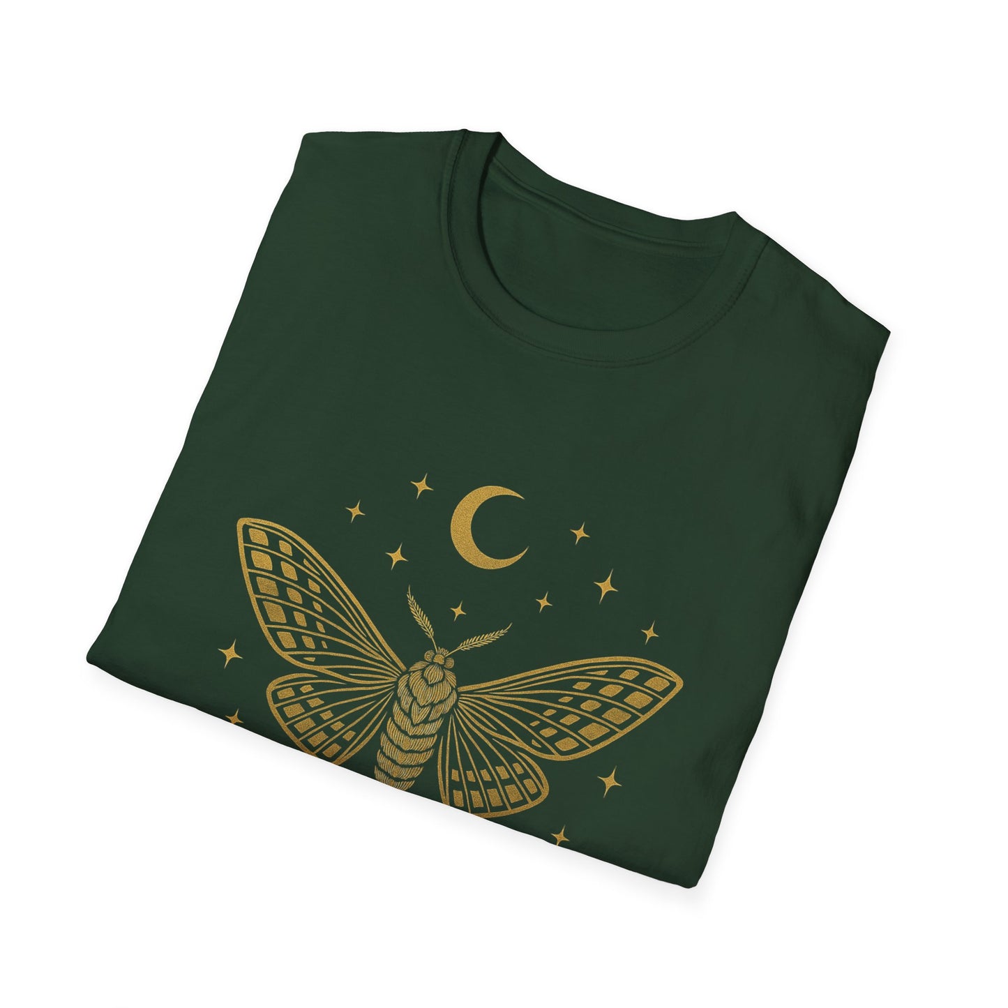 Velvet Moth Unisex Softstyle T-Shirt - Bohemian Aesthetic Apparel