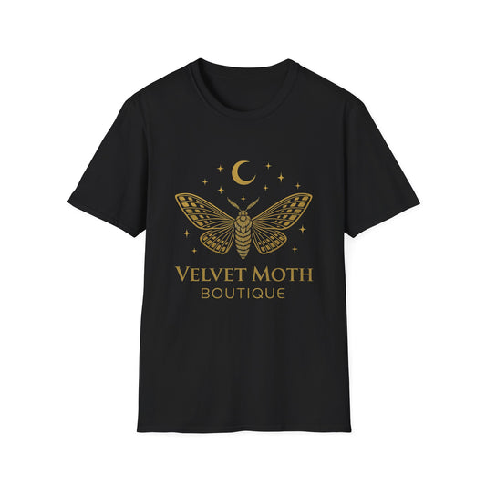 Velvet Moth Unisex Softstyle T-Shirt - Bohemian Aesthetic Apparel