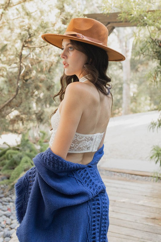 Leto Accessories | High Neck Mesh Choker Bralette