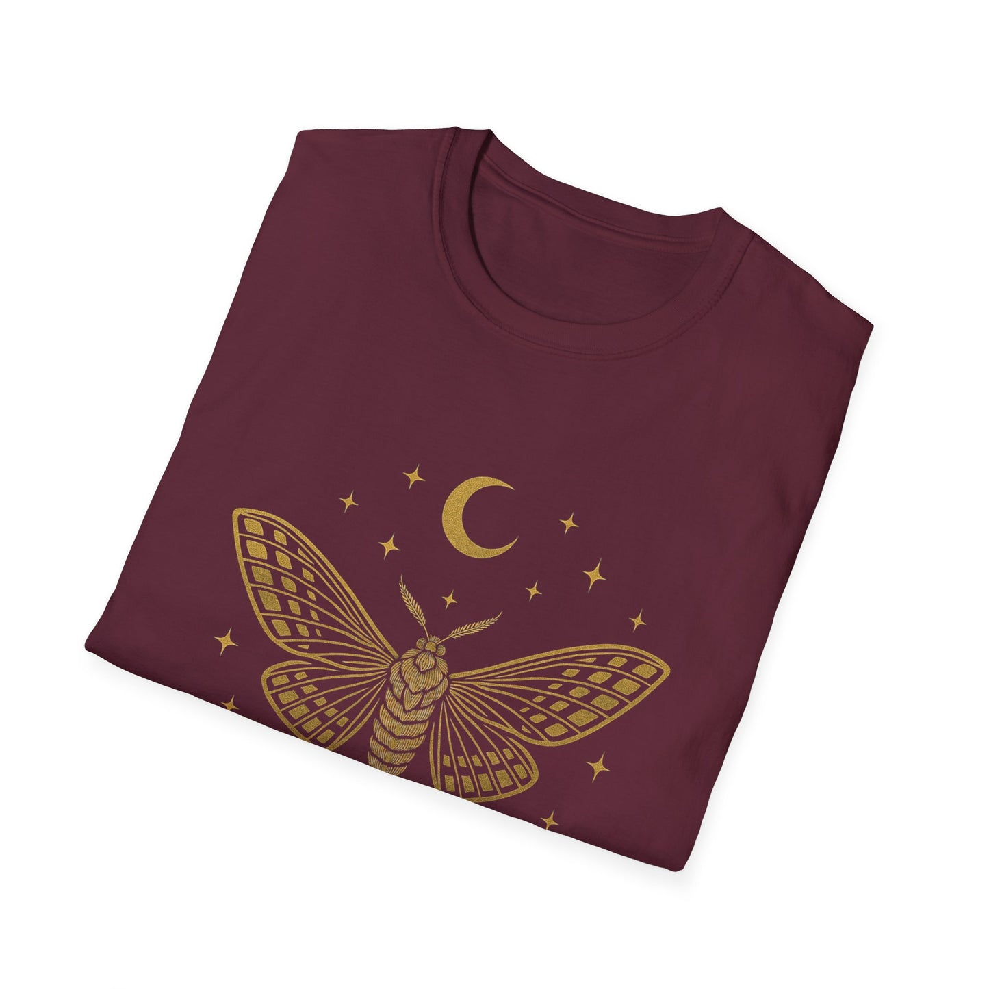 Velvet Moth Unisex Softstyle T-Shirt - Bohemian Aesthetic Apparel