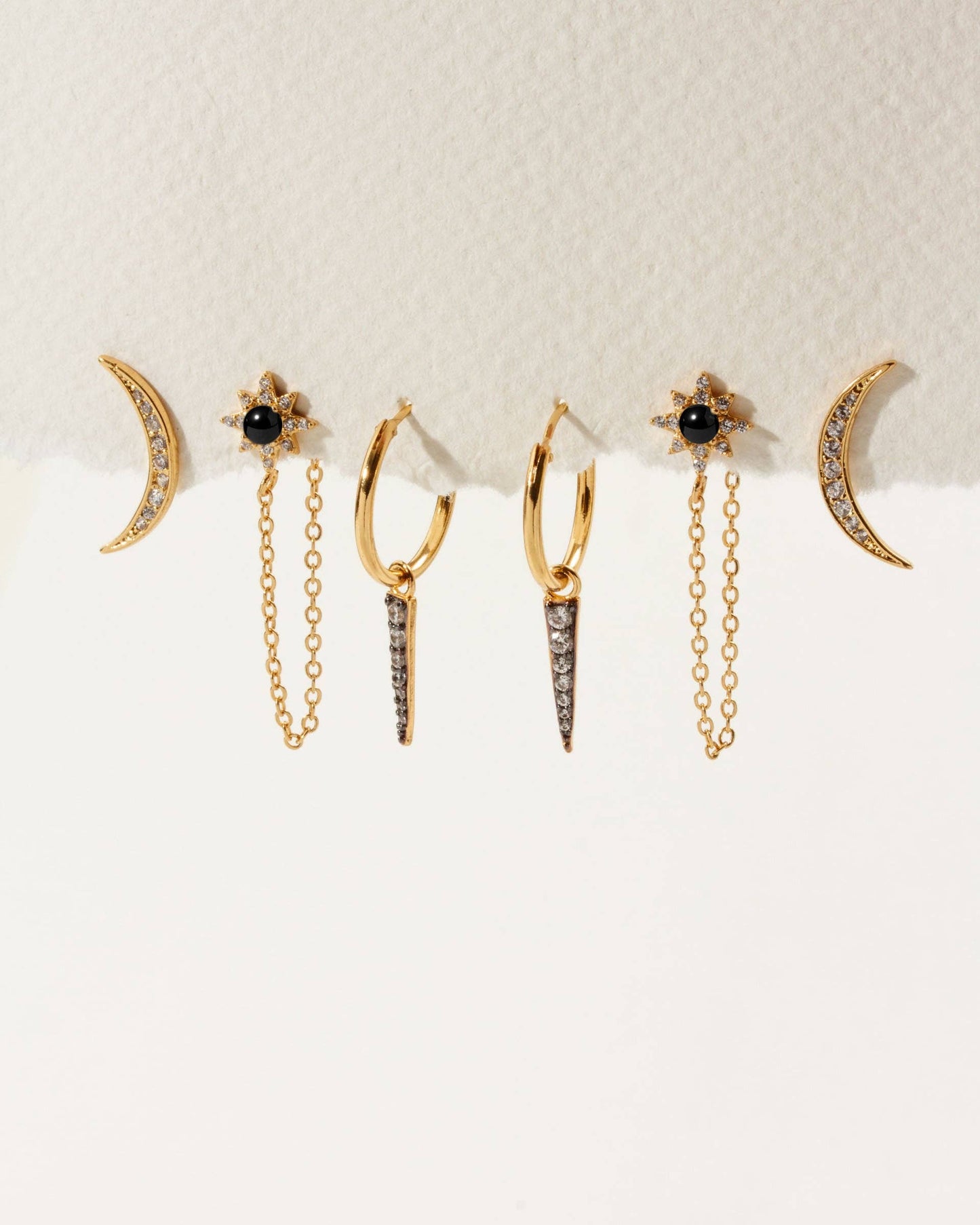 Luna Norte - Twilight Earring Set - Black Onyx