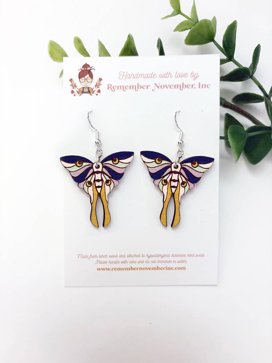 Remember November, Inc - Moth Earrings
