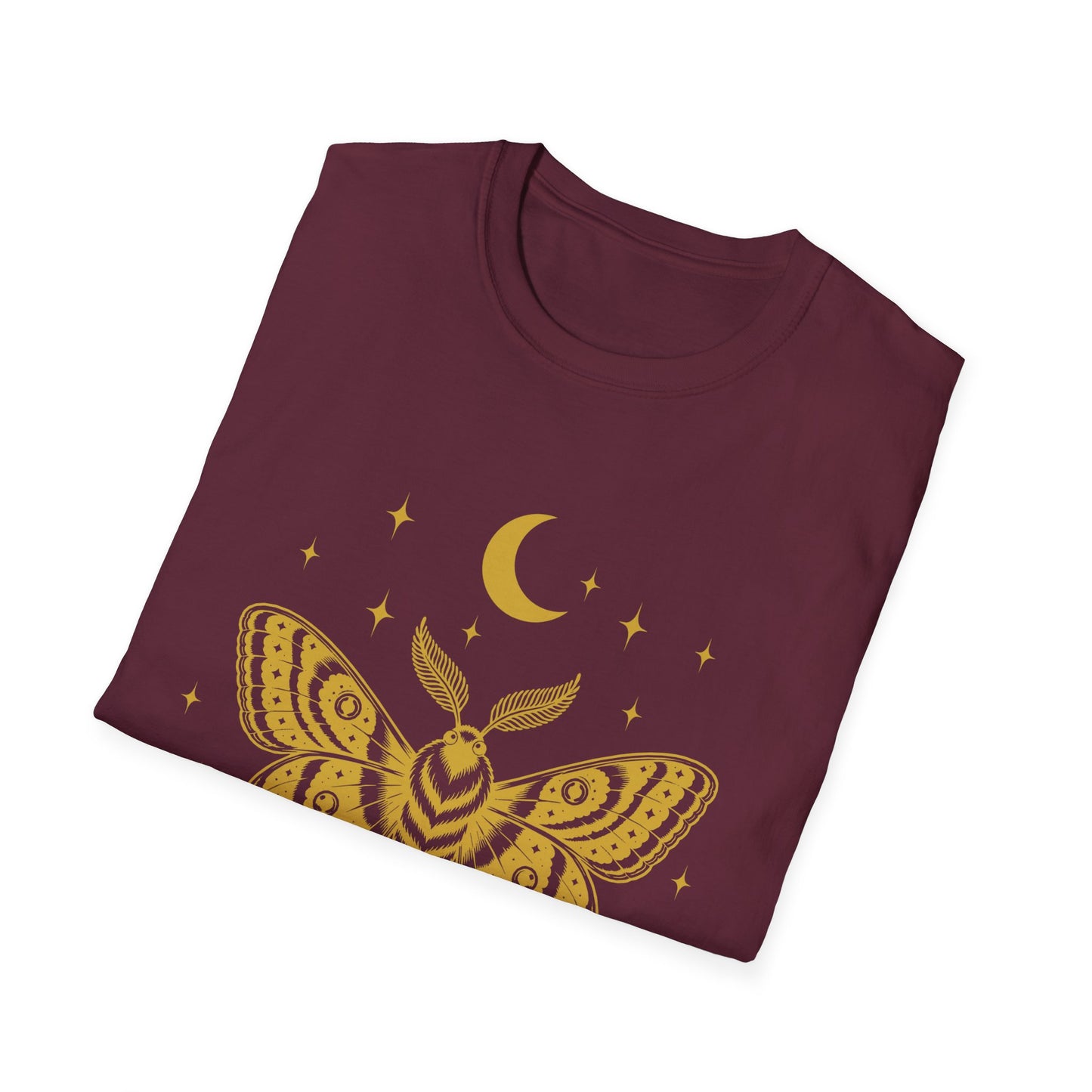 Velvet Moth Unisex Softstyle T-Shirt - Bohemian Aesthetic Apparel