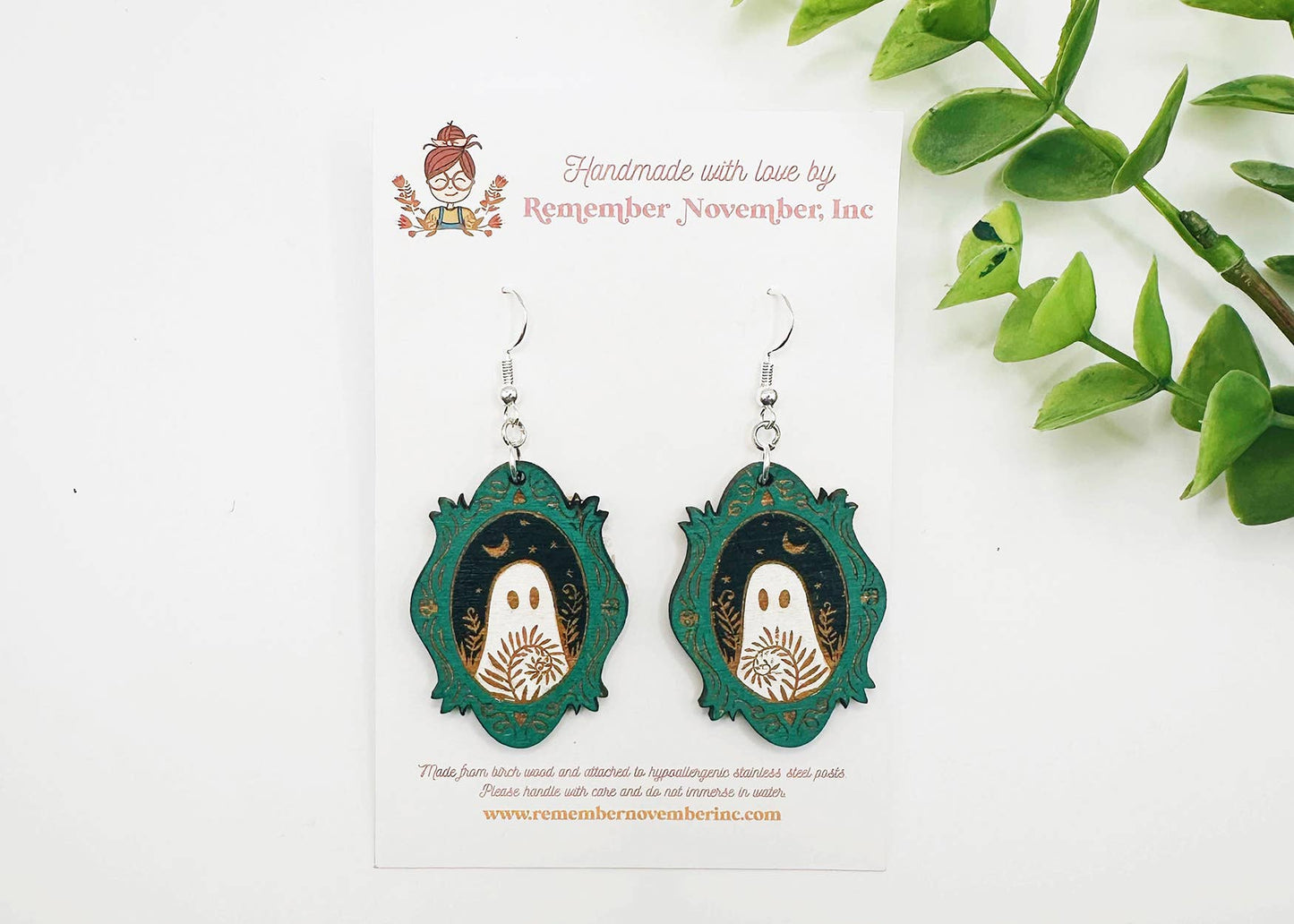 Remember November, Inc - Ghost Dangle Earrings
