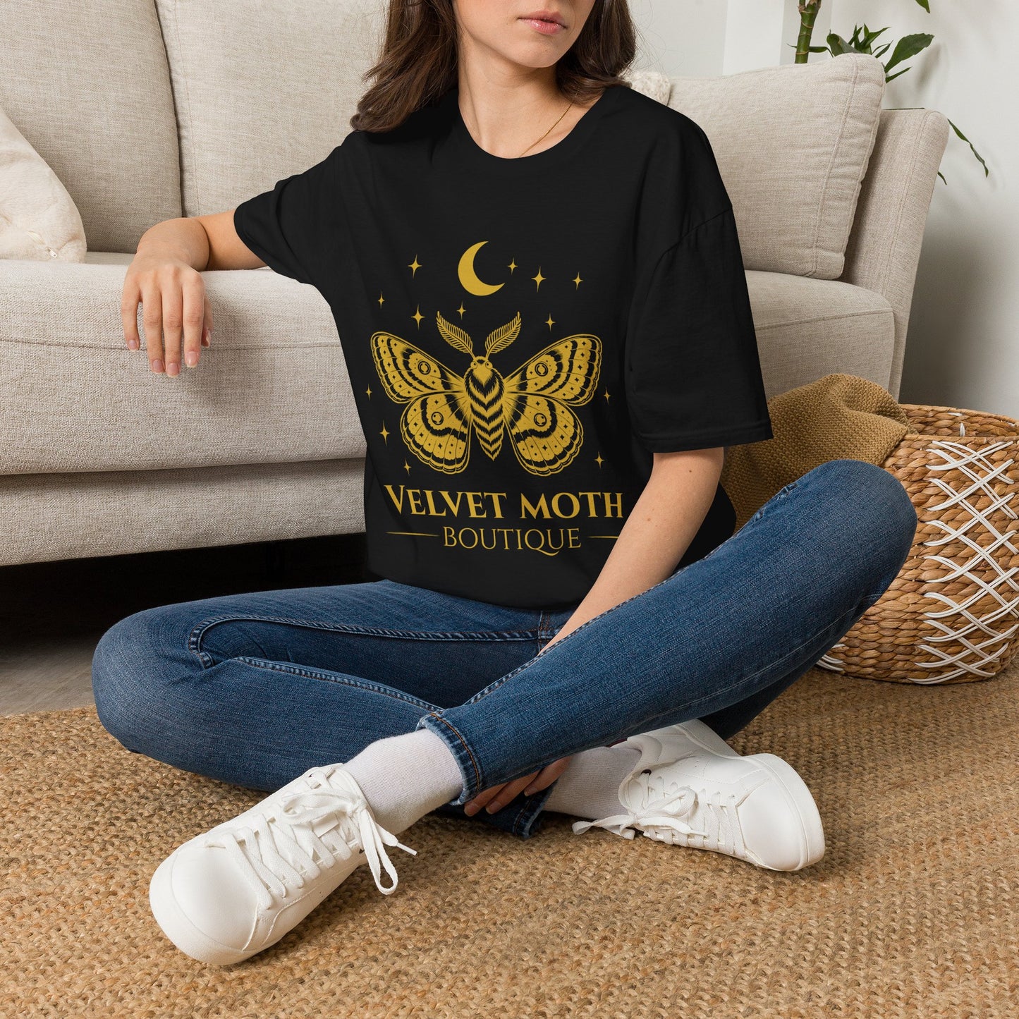 Velvet Moth Unisex Softstyle T-Shirt - Bohemian Aesthetic Apparel