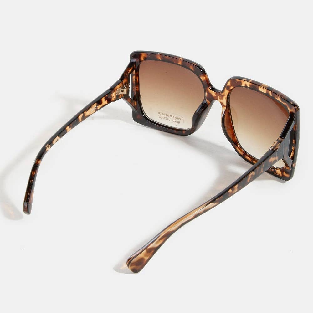 Fame - Thick Tortoise Frame Square Sunglasses *COMING SOON*