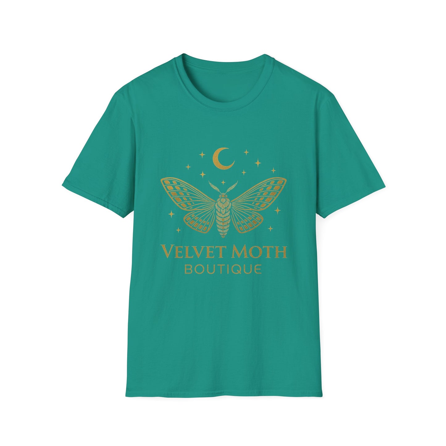 Velvet Moth Unisex Softstyle T-Shirt - Bohemian Aesthetic Apparel