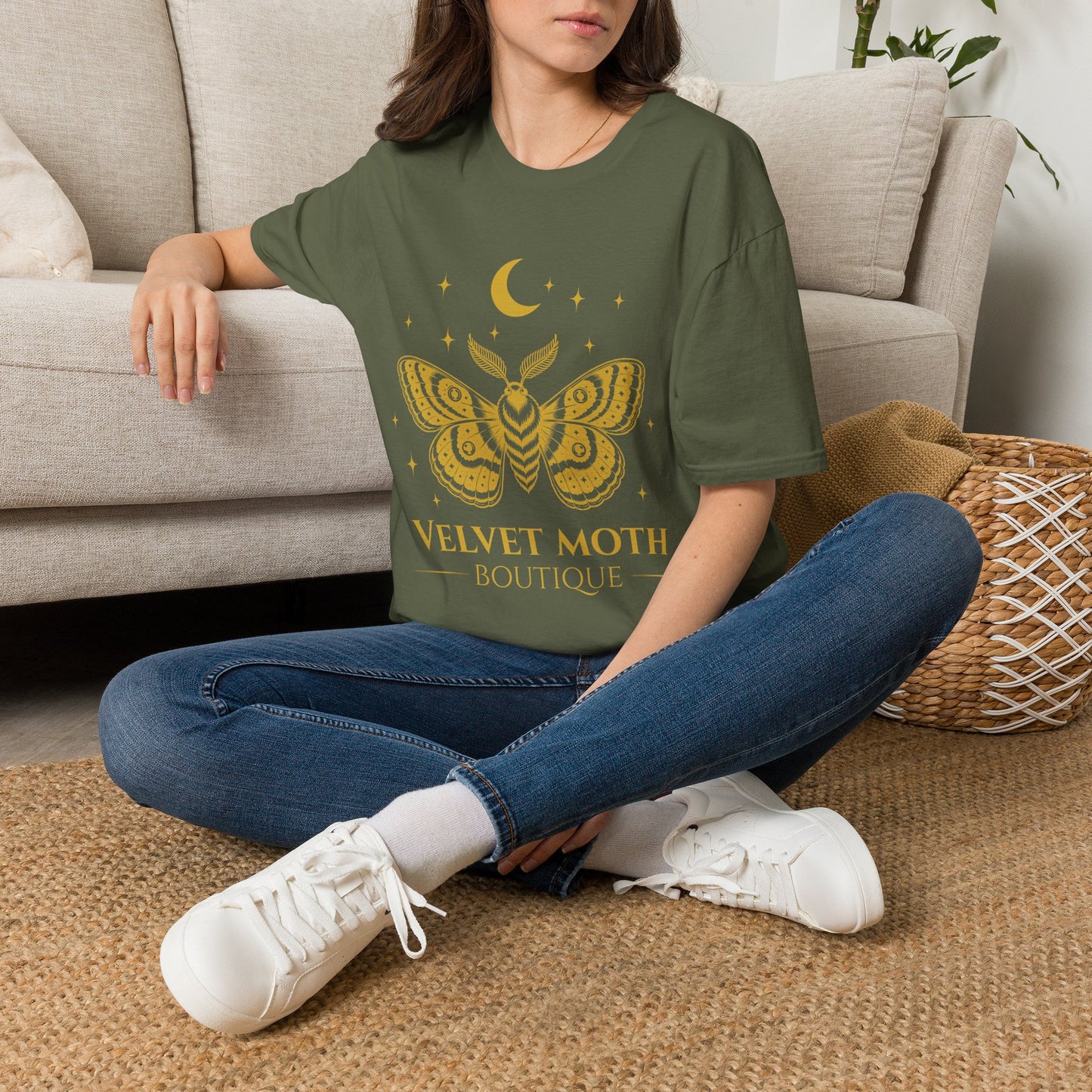 Velvet Moth Unisex Softstyle T-Shirt - Bohemian Aesthetic Apparel
