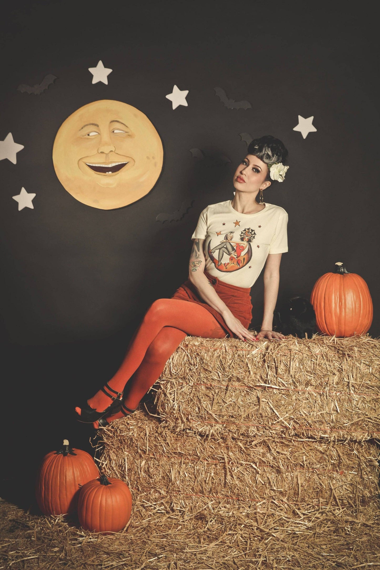 Here Comes the Night Fitted Tee