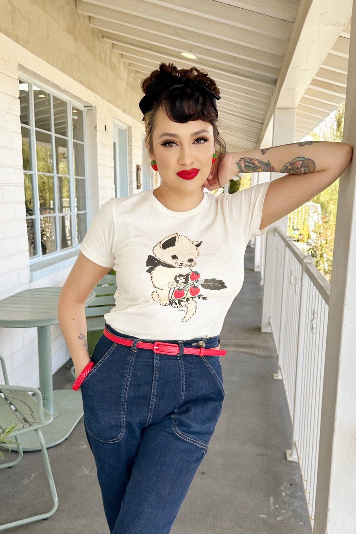 Strawberry Fields Forever Fitted Tee