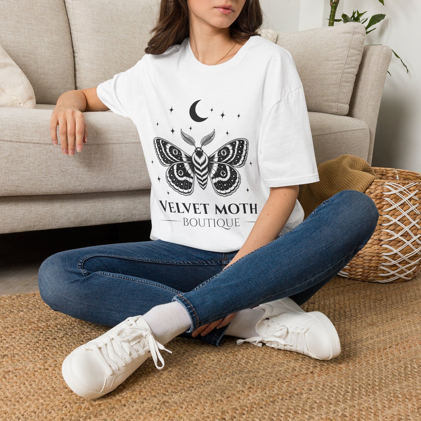 Velvet Moth Unisex Softstyle T-Shirt - Bohemian Aesthetic Apparel