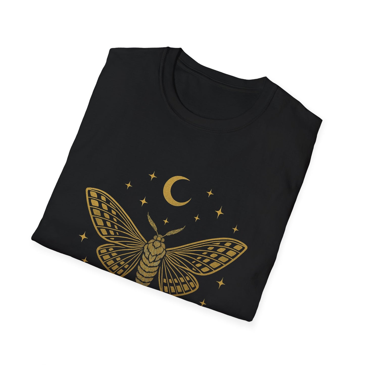 Velvet Moth Unisex Softstyle T-Shirt - Bohemian Aesthetic Apparel