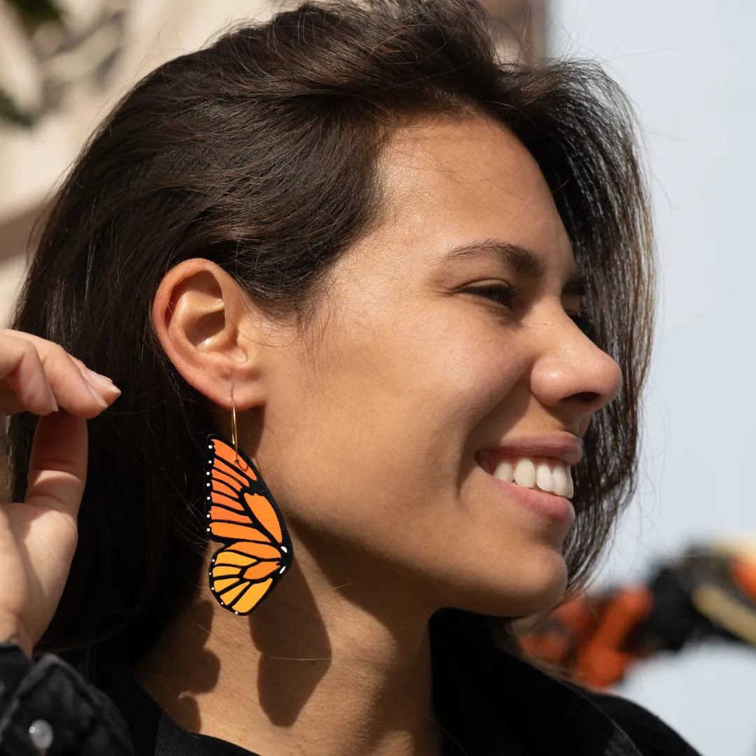 LE CHIC MIAMI - Monarch Butterfly Hoops