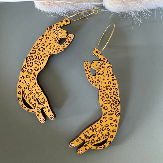 LE CHIC MIAMI - Leopard Hoops