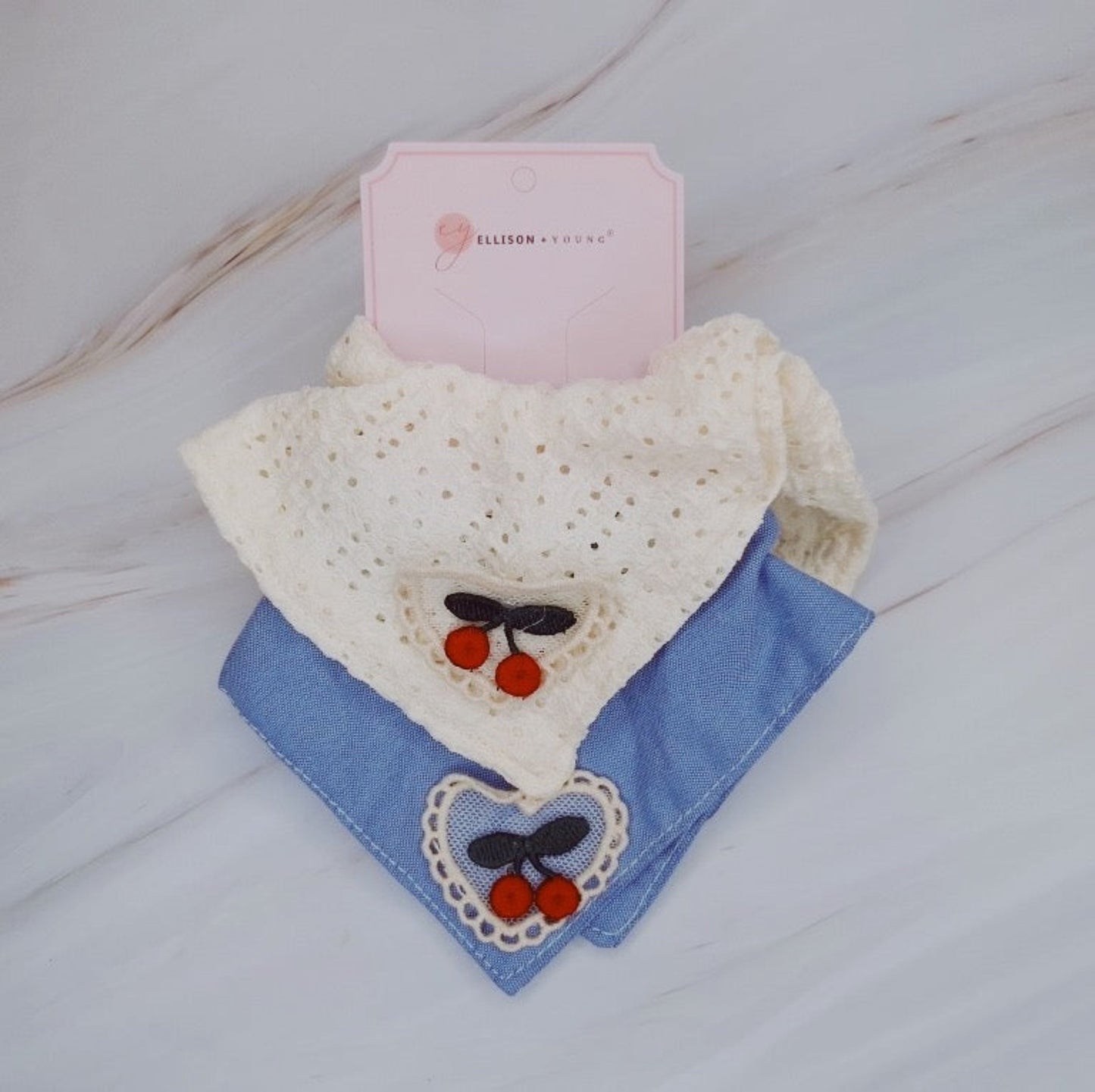 Love And Cherry Square Hair Scrunch Set Of 2-2