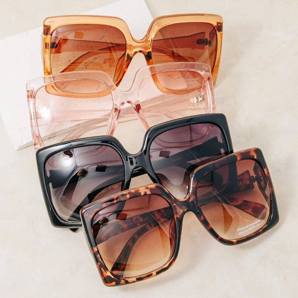 Fame - Thick Tortoise Frame Square Sunglasses *COMING SOON*