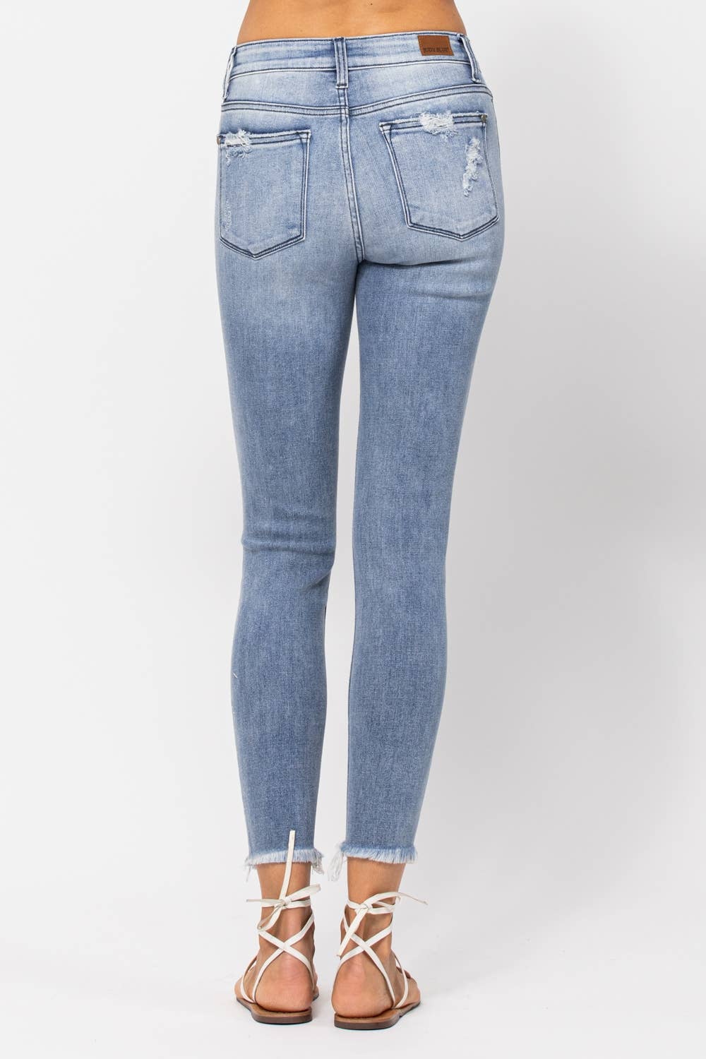 Judy Blue Jeans - MID-RISE SKINNY DESTROYED