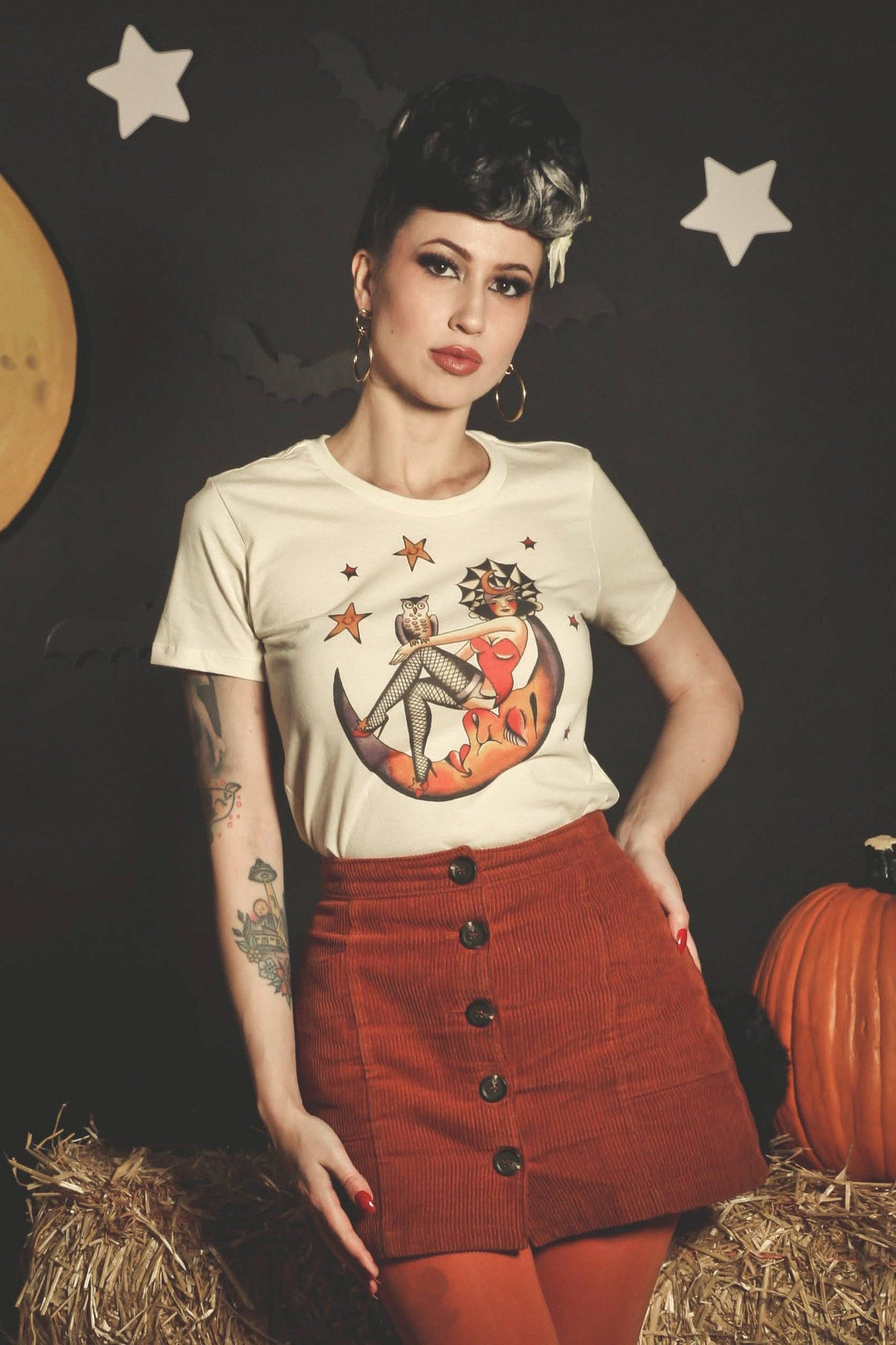 Here Comes the Night Fitted Tee