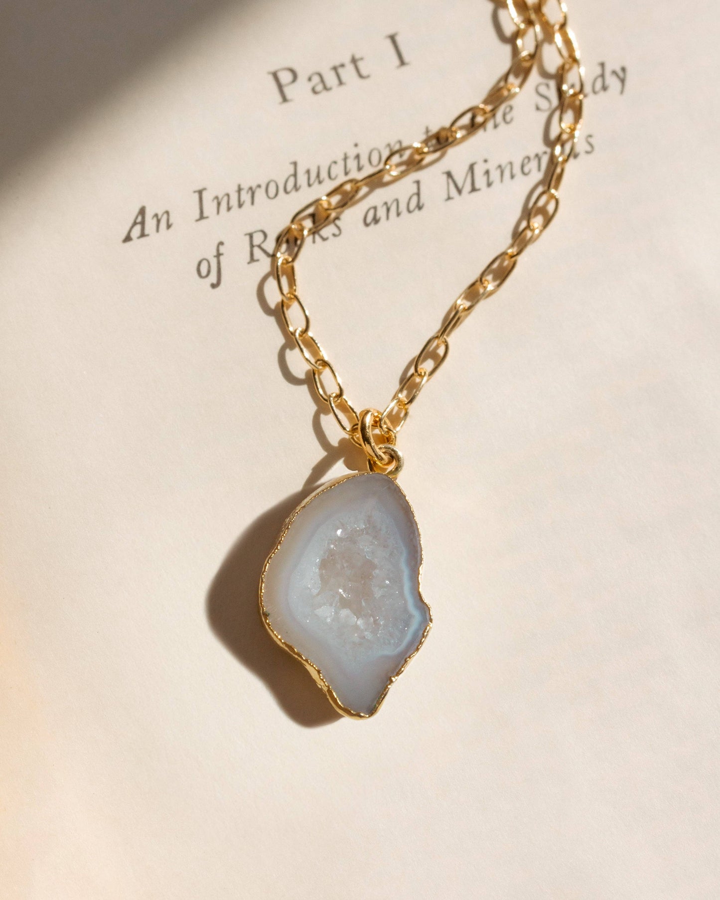 Luna Norte - Moonlight Geode Necklace