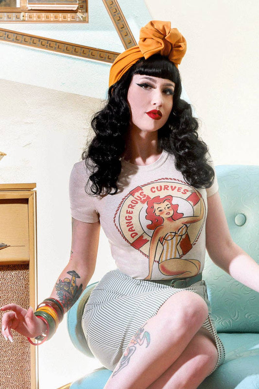 Dangerous curves Fitted Tee