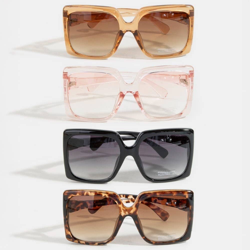 Fame - Thick Tortoise Frame Square Sunglasses *COMING SOON*