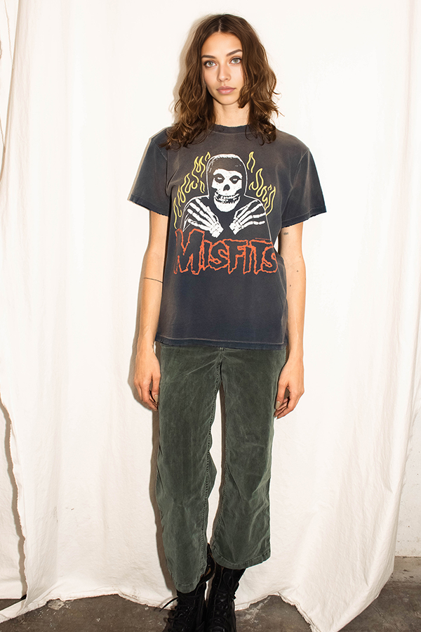 Misfits Flame Skull Tee-2