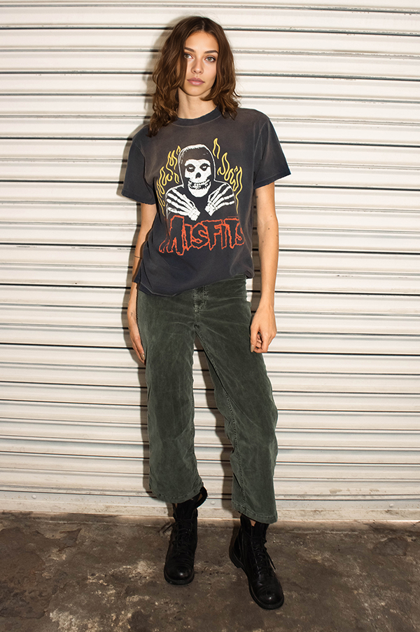 Misfits Flame Skull Tee-3